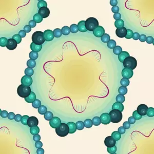 canine Parvo virus B19. Seamless pattern image canine Parvo virus B19. Seamless pattern image